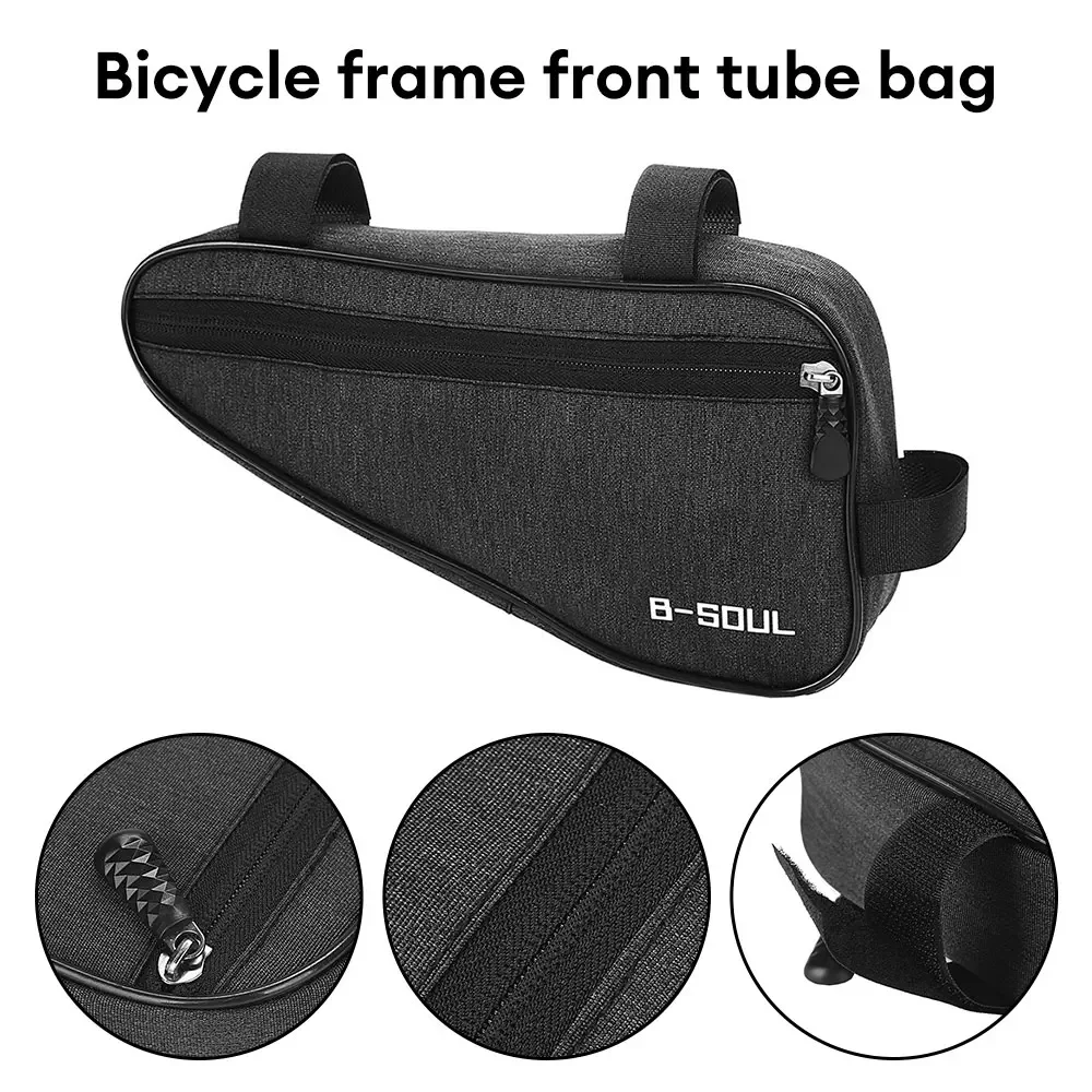 Waterproof Triangle Bicycle Bags Cycling Front Tube Frame Bag Mountain Bike Pouch Frame Holder Saddle Packs Cycling Accessories