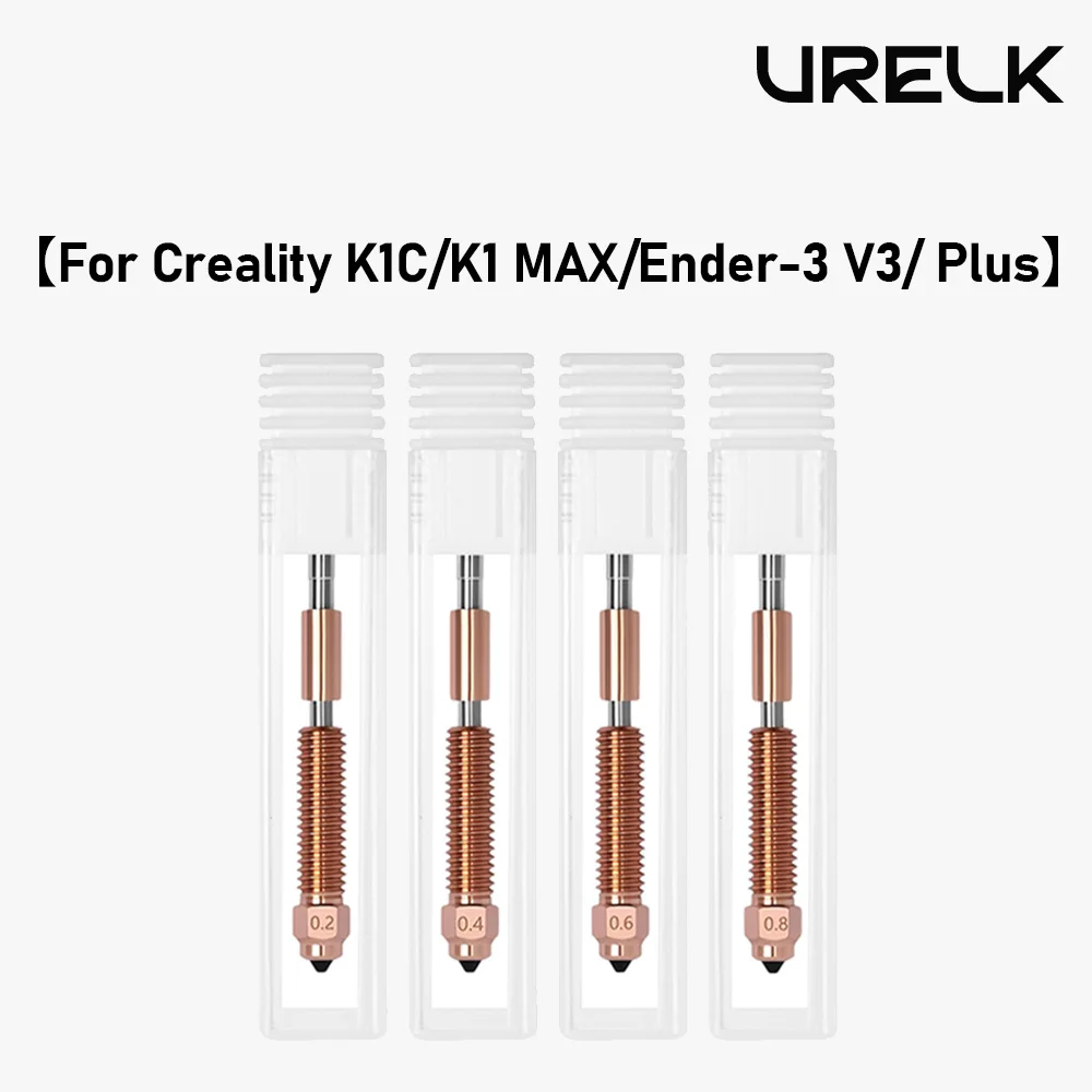 

Цельнометаллическое быстросъемное сопло для 3D-принтеров Creality K1C, K1 MAX, Ender-3 V3 Plus, высокоскоростной хотэнд, аксессуары для сопла