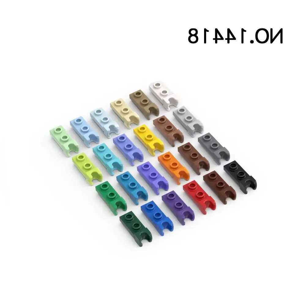 20pcs MOC Compatible Assembles Particles 14418 Plate Modified 1 x 2 with Small Tow Ball Socket on End Building Blocks Parts DIY