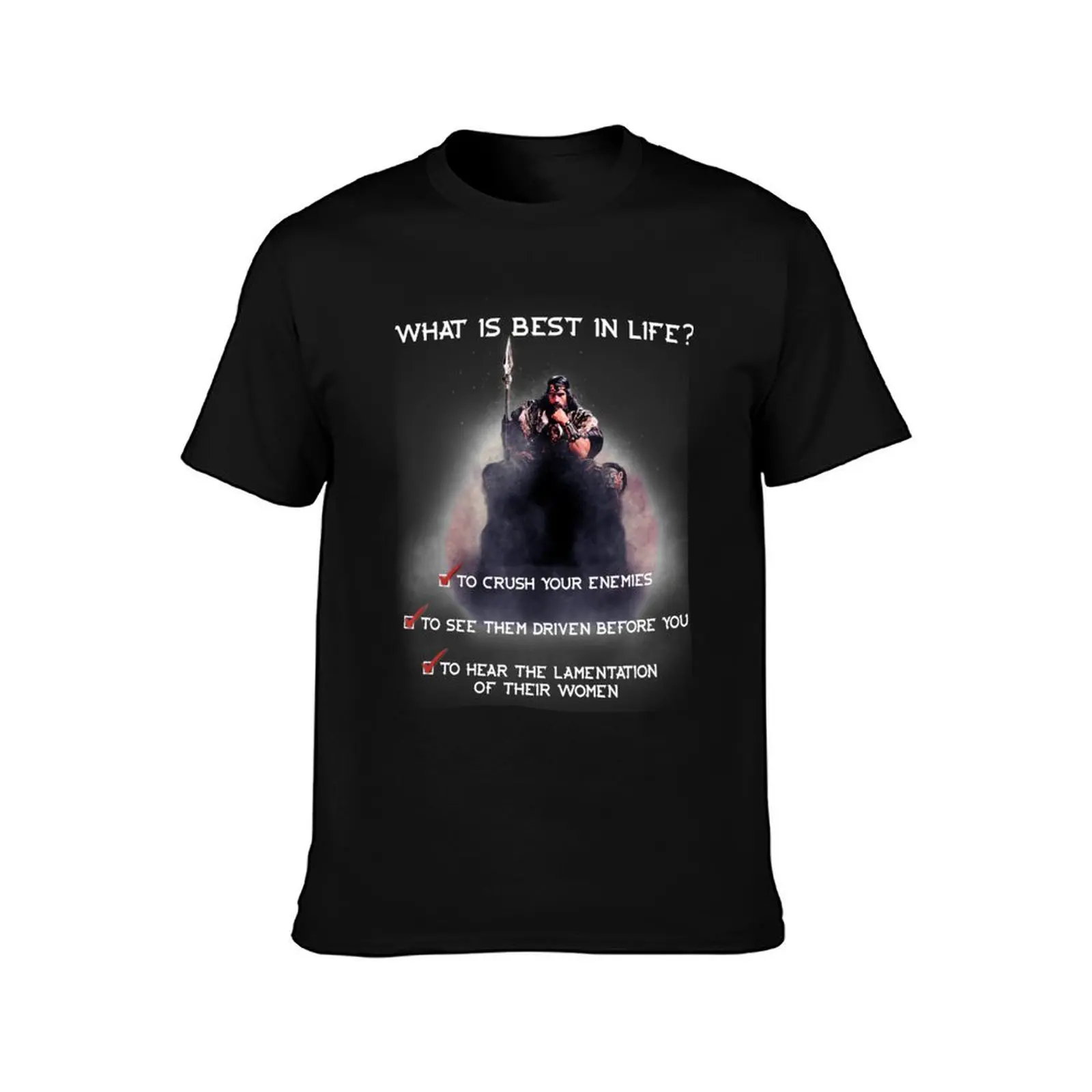 Conan What Is Best In Life? T-Shirt Sports Basic Short Sleeve T-Shirt
