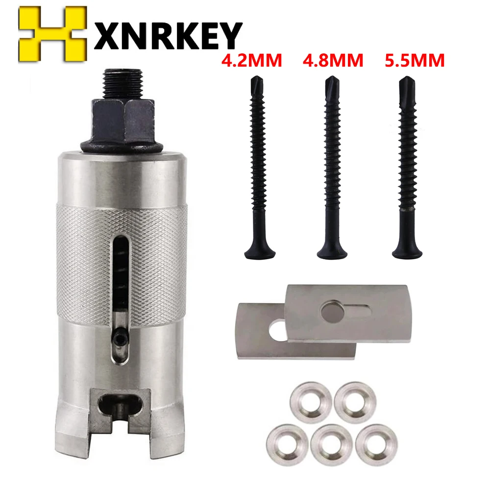 XNRKEY Lock Cylinder Puller Nail Puller Professional Locksmith Tool Stainless Steel Nail Puller Puller Screws Cylinder Extractor