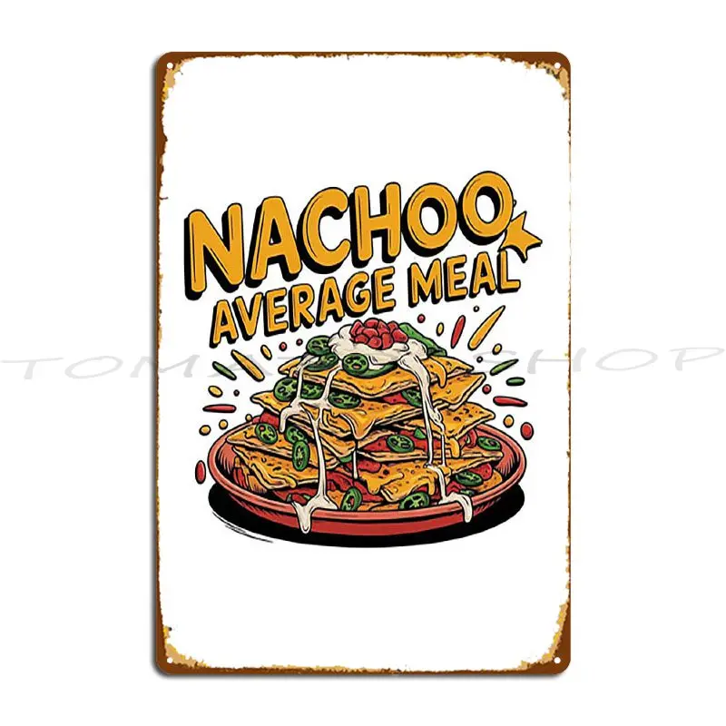 Food Poster Food Mexican Nachos Burritos Tacos Snack Metal Sign Cinema Living Room Club Retro Customized  Tin Sign Poster