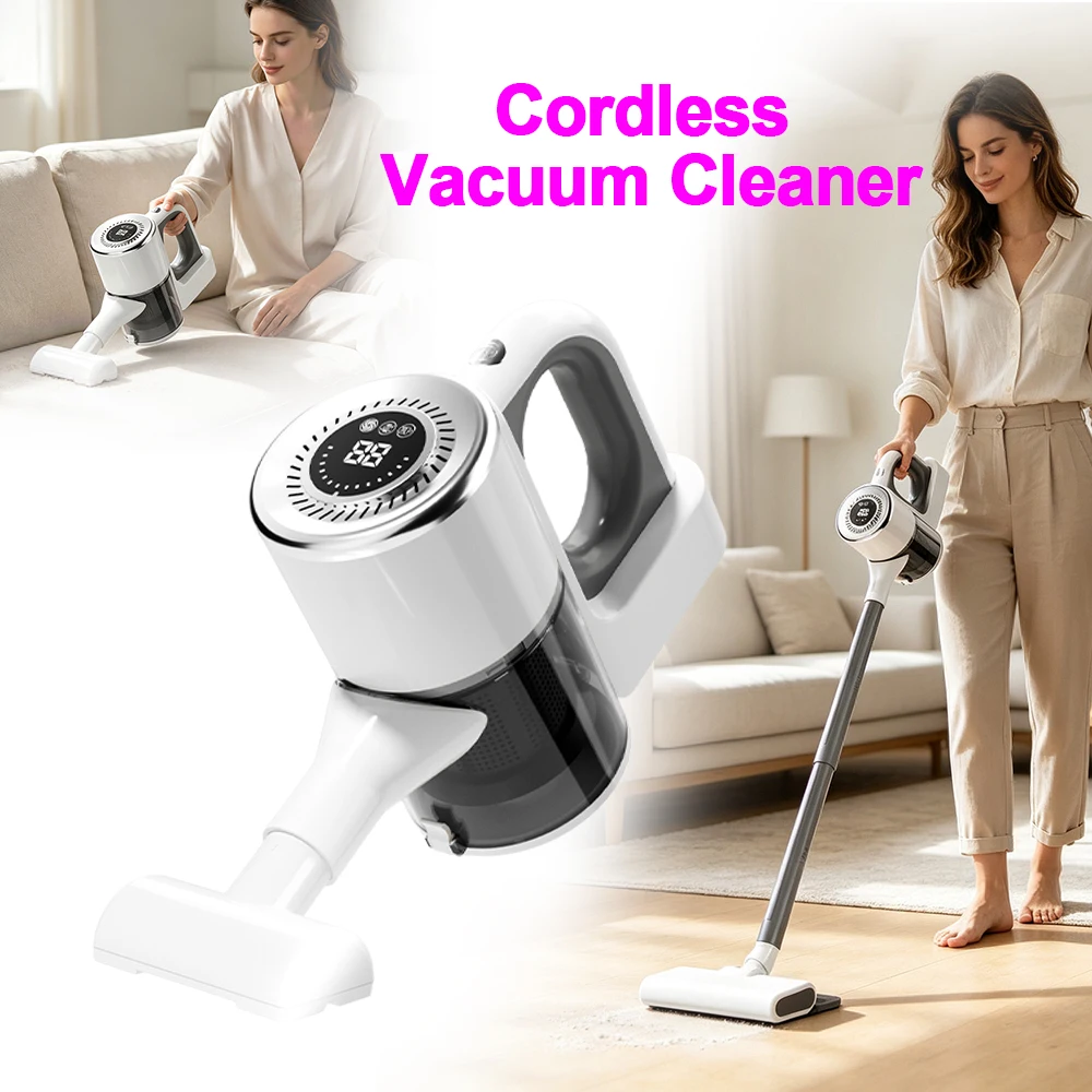 3 In 1 Handheld Cordless Vacuum Cleaner 15000Pa Powerful Suction 3 Suction Levels Vacuum Mop Cleaner For Home Car Mattress