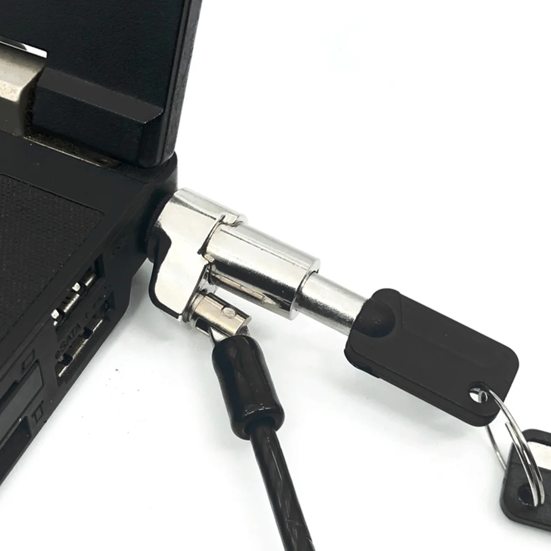 Laptop Security Cable Lock Kensington Key Lock Notebook Anti-theft Lock 1.2m Steel Cable for HP Dell Lenovo MacBook iPad Tablet