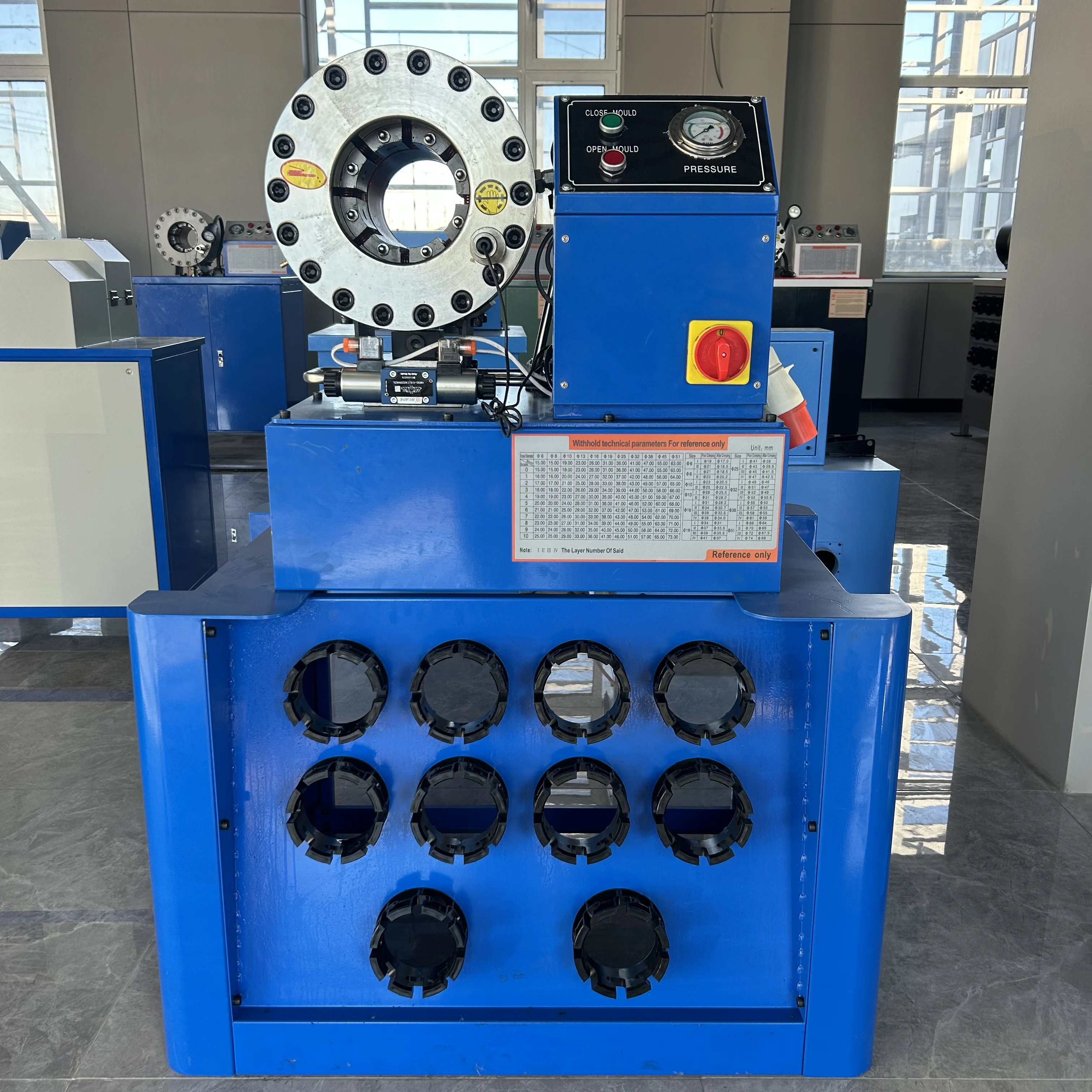 Automatic Hydraulic Hose Locking and Shrinking Machine, New Bearing Factory, Control Crimping Hydraulic Stripper