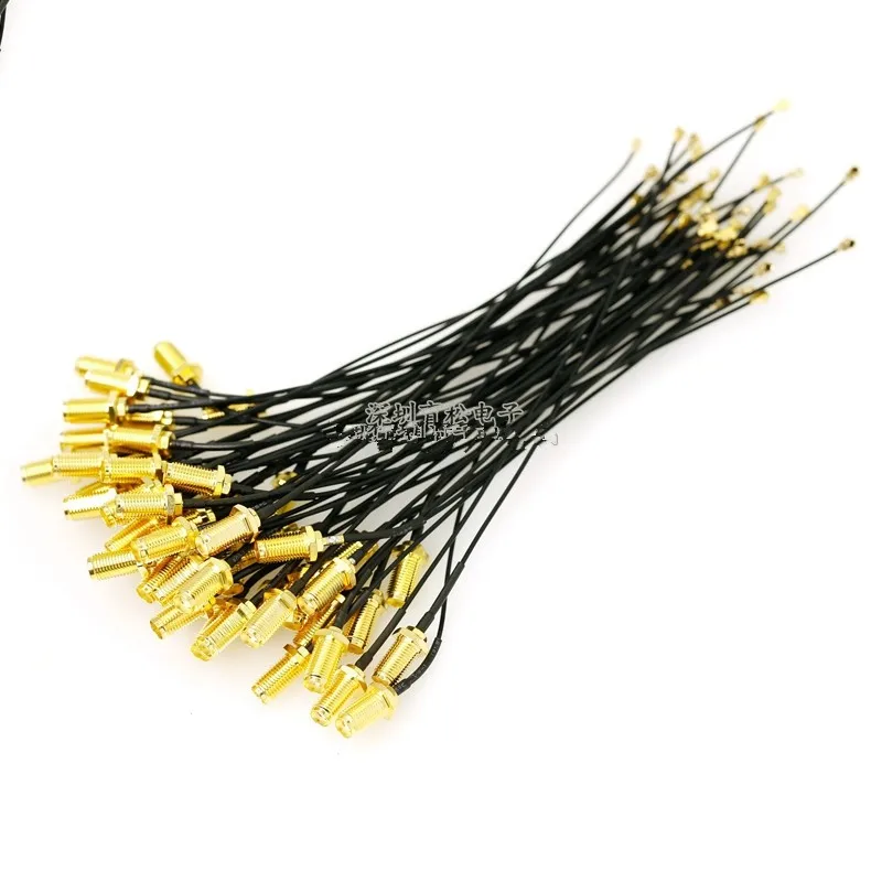 Ipex ถึง Sma สกรูด้านนอกสายด้านใน UF.L ถึงจัมเปอร์ 1.13 สายเสาอากาศ