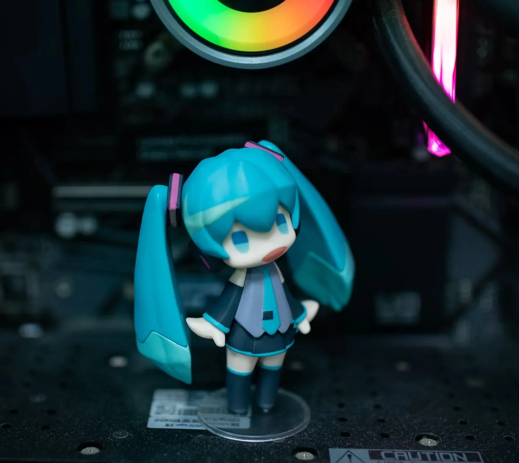 10CM Anime Hatsune Miku kawaii Q versione Action Figure PVC Modello Statua Giocattoli bambola Decorazione da scrivania Raccogliere regali