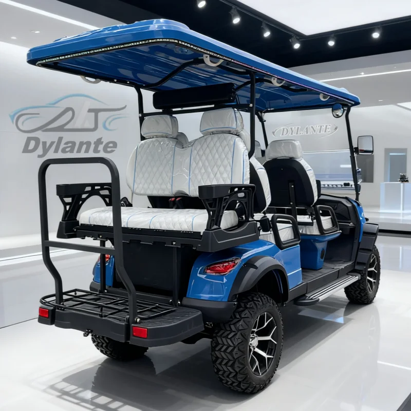 Fotografia 6: Novo Carrinho de Golfe Elétrico 2026 para 6 Passageiros com Bateria de Lítio Prática, Off-Road, 60V/72V, para Caça ao Ar Livre