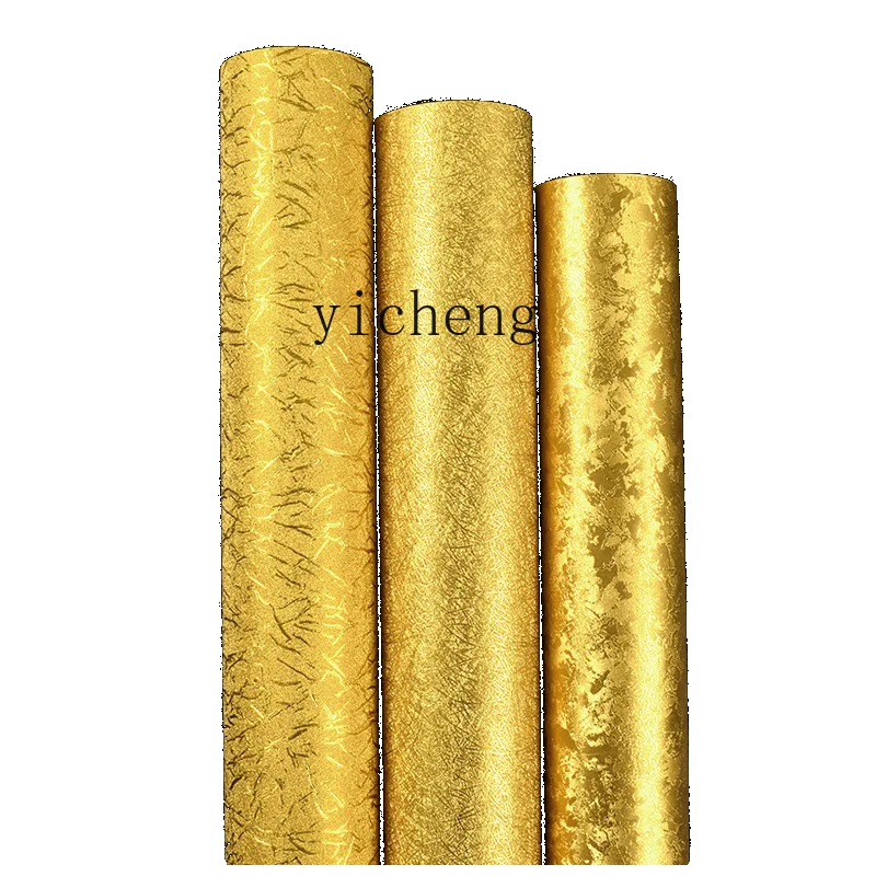 

ZK3D Three-Dimensional Buddha Hall Wallpaper Gold Foil Wallpaper Barber Shop Hotel Living Room Ceiling Ceiling