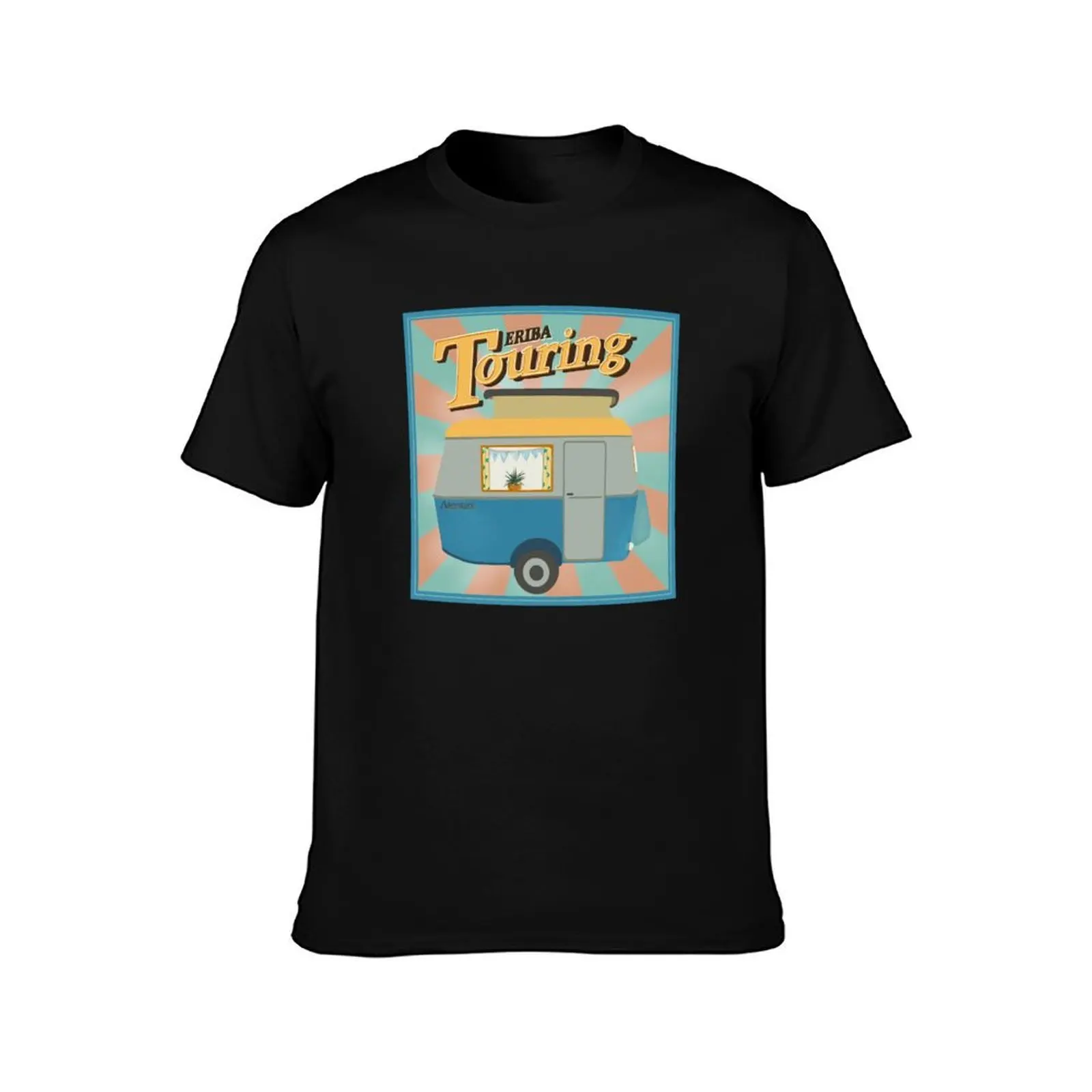 Vintage Touring Caravan Adventure T-Shirt Lightweight Cooling Short Sleeve Tee T-Shirt