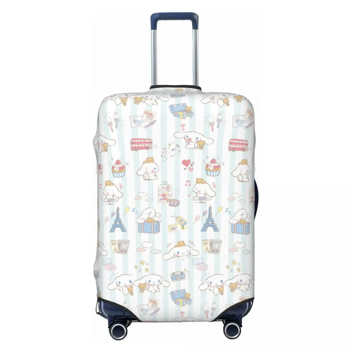 

Custom Cinnamoroll Cartoon Travel Luggage Cover Washable Suitcase Cover Protector Fit 18-32 Inch