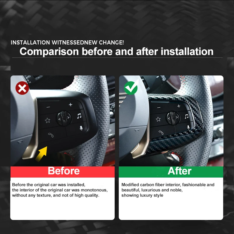 لميني كوبر S E SE JO1 EVF65 F66 F67 J05 U25 2024 2025 ألياف الكربون عجلة القيادة غطاء حماية الزخرفية الملحقات #4
