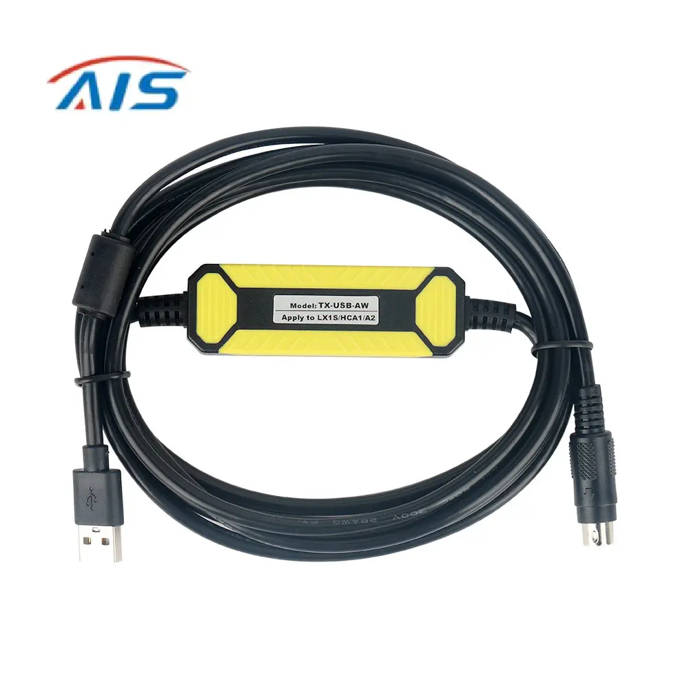 TX-USB-AW Programming Cable Suitable for HCFA Hechuan Lx1n/LS/Hca8 A2 PLC Download Communication Cable