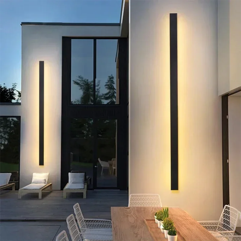 

Waterproof Outdoor Wall Lamp LED IP65 Aluminum Long Wall Light for Garden Villa Patio Porch Light 110V 220V Sconce Luminaire