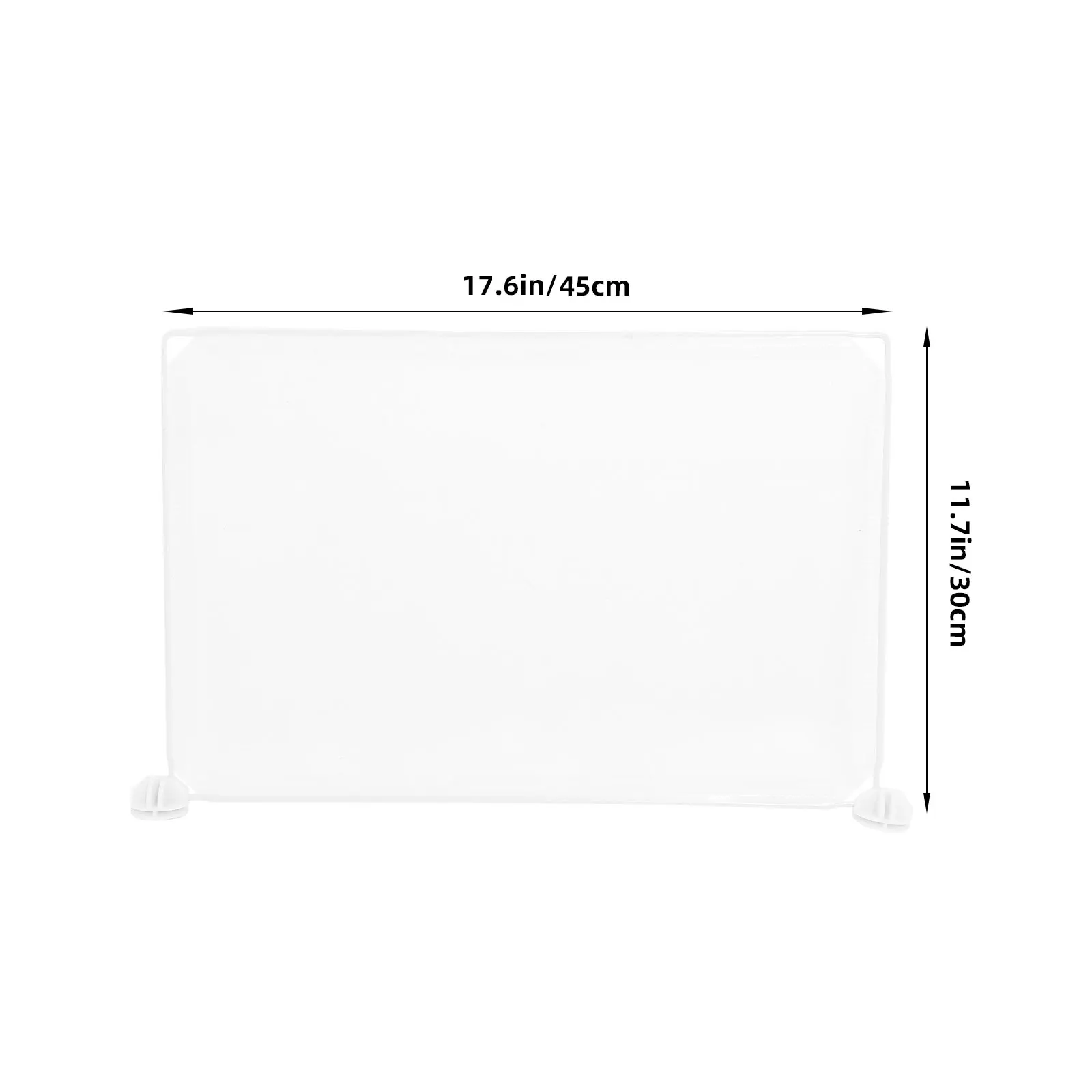 1 Set Plastic Clear Sneeze Guard Desktop Divider Board Transparent Partition For Office School Shops Banks Reception Counter