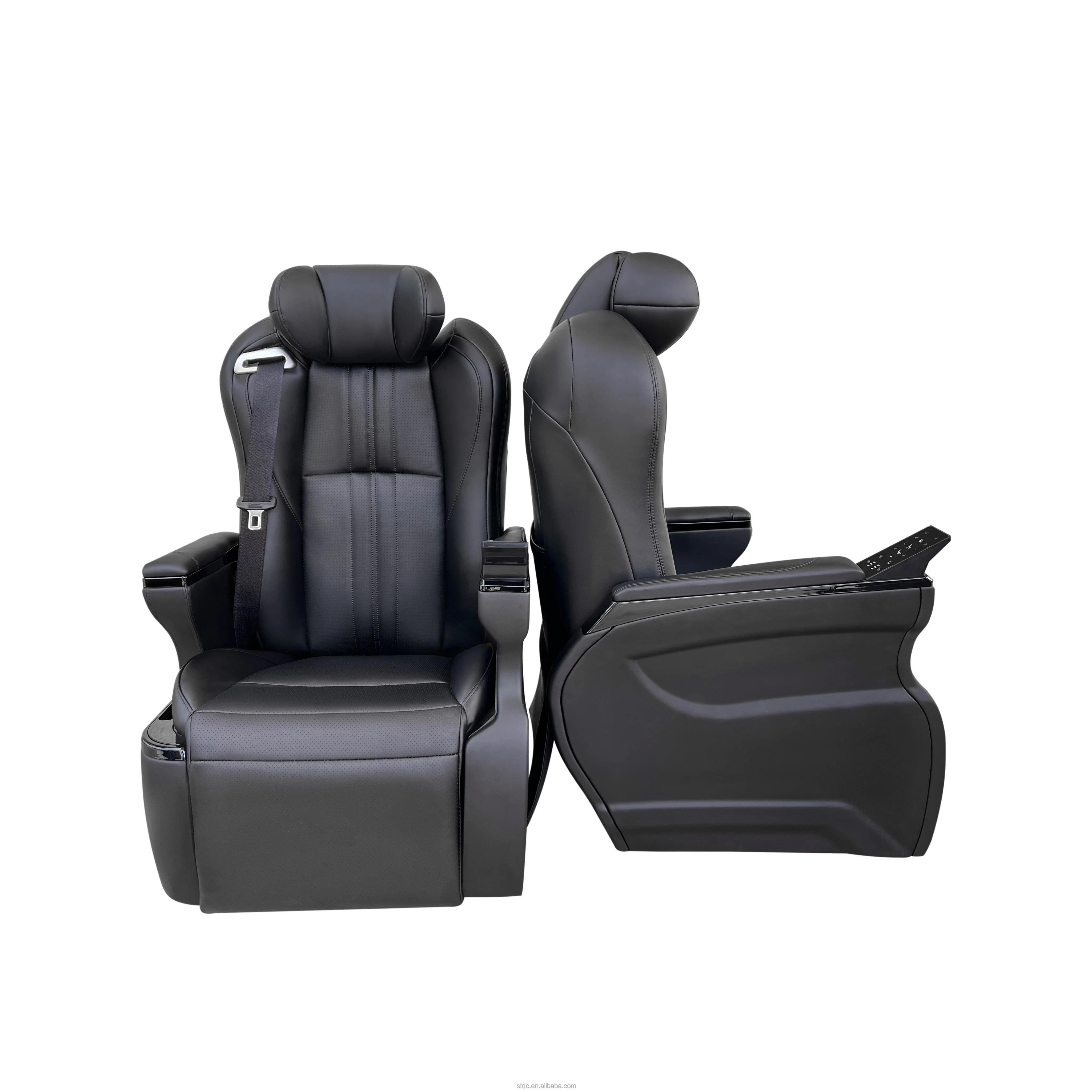 ST-AVAEFQP Luxury Modified Captain Pilot Seats For Motorhome & Van Leather With Massage Ventilation Heating