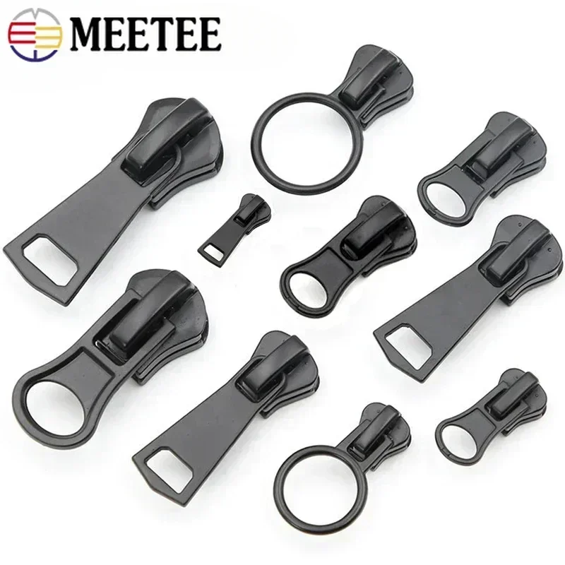 

5/10/20Pcs 3# 5# 8# 10# 15# Zipper Sliders For Resin Zippers Tape Bag Jacket Zips Head Pulls Repair Kit DIY Sewing Accessories