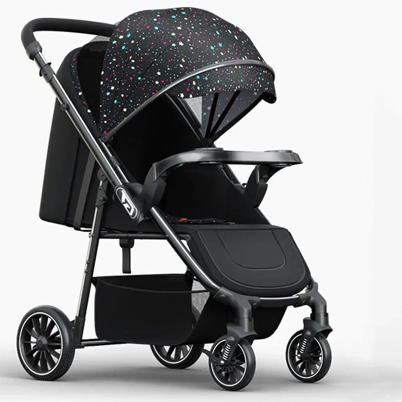 EG264 High Landscape Two-Way Baby Stroller, Lightweight Reclining Foldable Pushchair, Shock Absorption One-Click  Children\'s