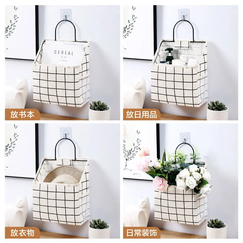 Cloth waterproof storage hanging bag Storage bag bathroom student dormitory good things must hang on the wall bed dirty clothes