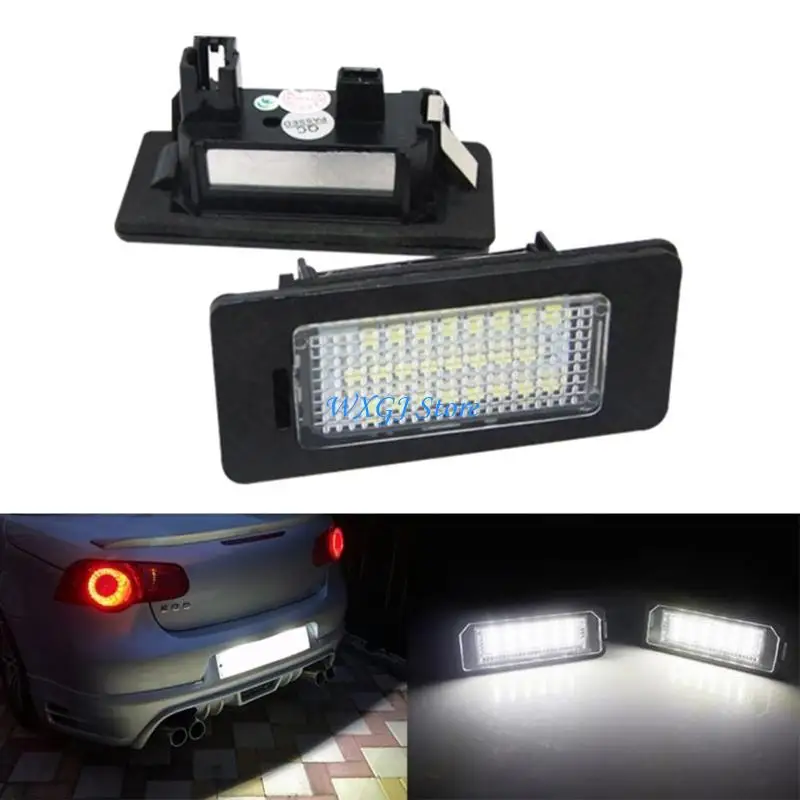 

37JE Upgraded License Plate Lights with Clear Rear Light Assembly 12V Easy Installation Vehicle Spare Part