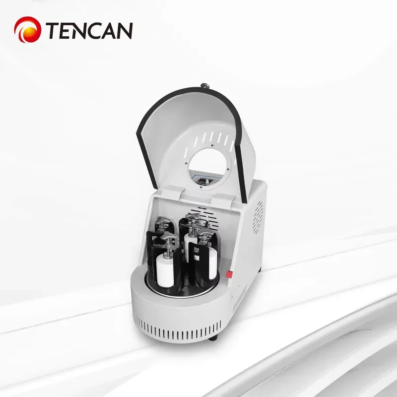 i China Tencan XQM-0.4A Semi-circle 0.4L Digital Mini Planetary Ball Mill for Green Glass Kaolin Powder Grinding