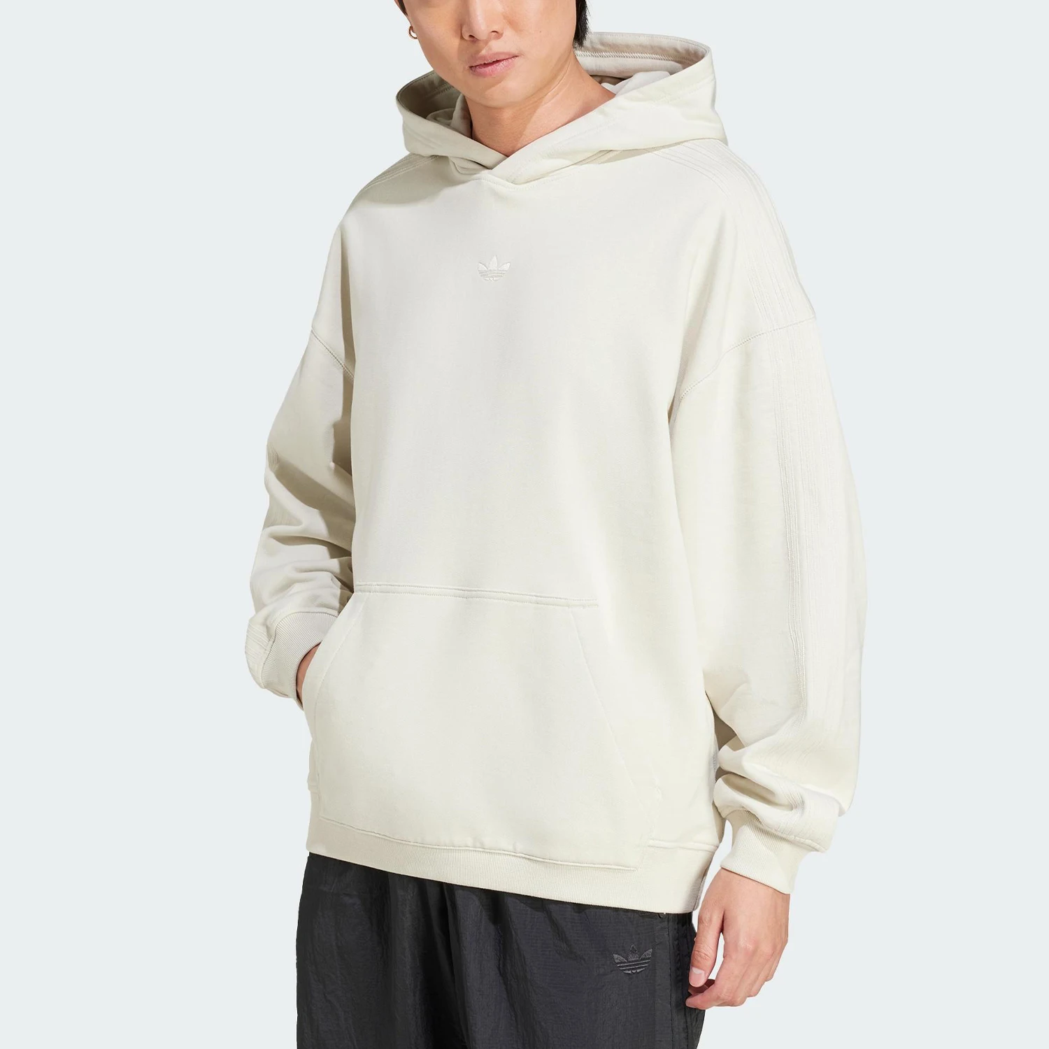 

Adidas genuine Three Stripes Washed Series Men's Knit Hoodie JD3299