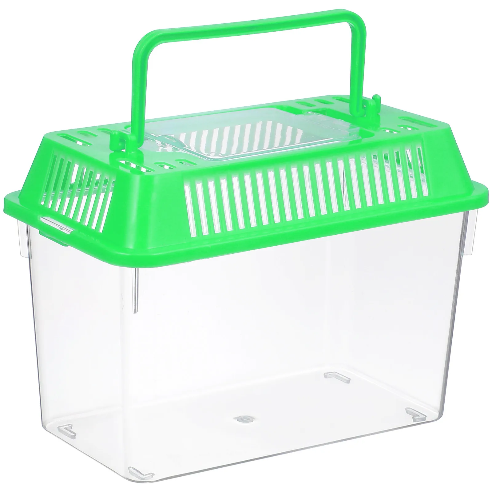 

Plastic Turtle Travel With Handle Compact Small Fish Aquarium Practical Feeding Container For Home Breeding And Outdoor Pet Use
