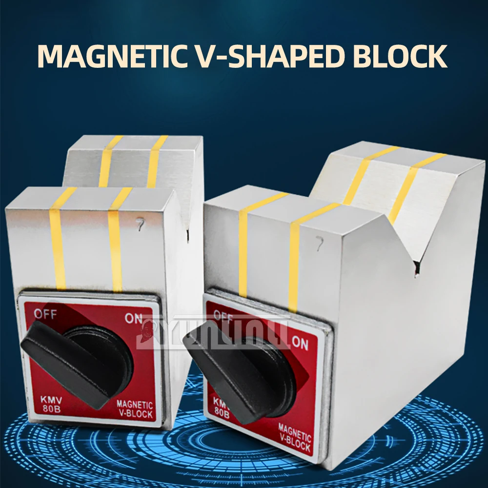  Magnetic Grindering Base 50B Magnetic Triangle For Grinders;New-V-shaped Magnet Magnetic V-Block