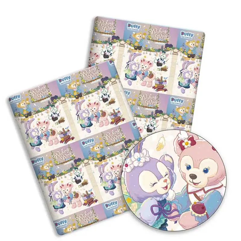 Disney co-branded cartoon Hot DIY handmade sewing patchwork quilting baby dress home sheet 140x50cm kids fabric view 2
