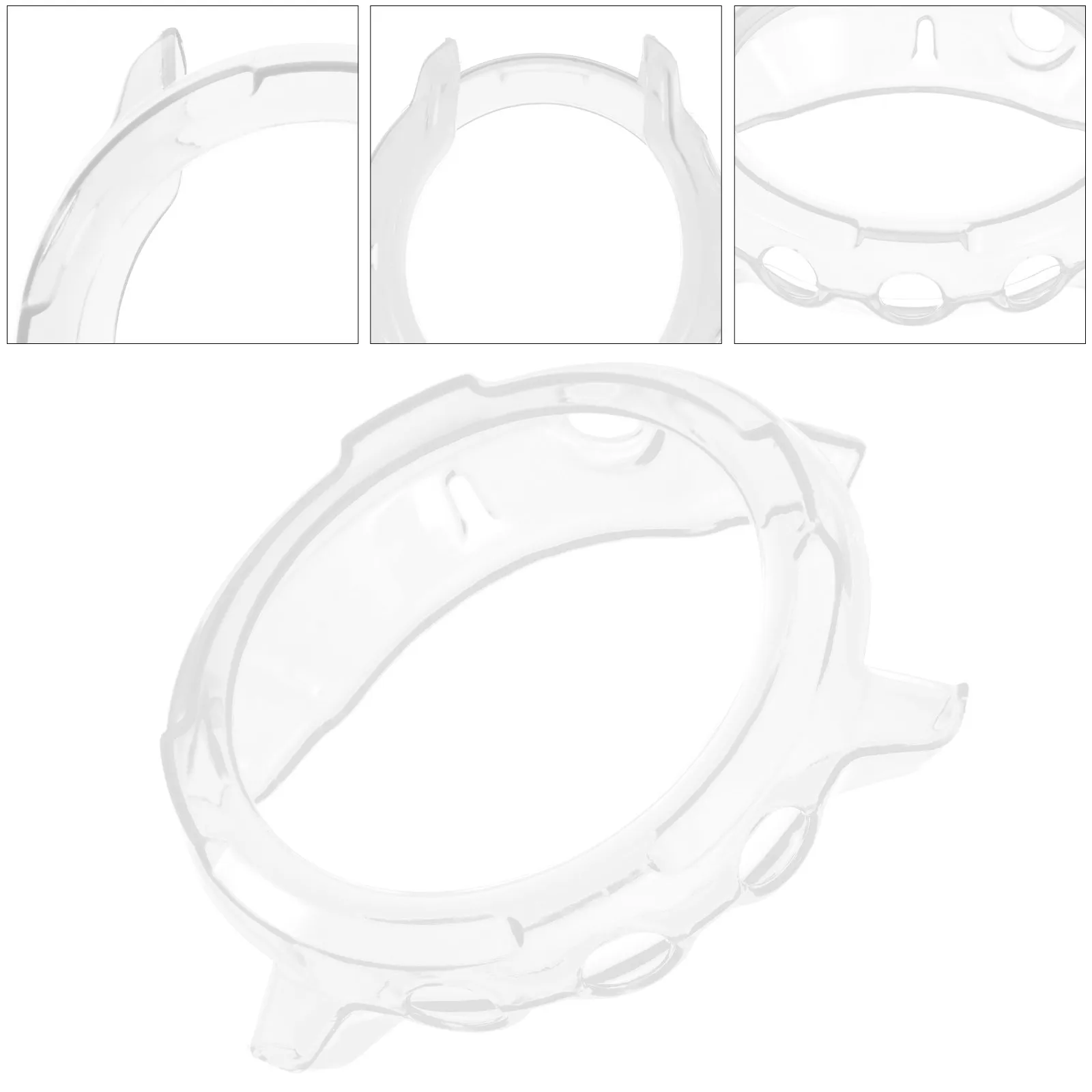 

1 шт. Изысканный модный защитный чехол для смарт-часов из ТПУ, предотвращающий падения и удары, идеально подходящий для декоративной защиты часов