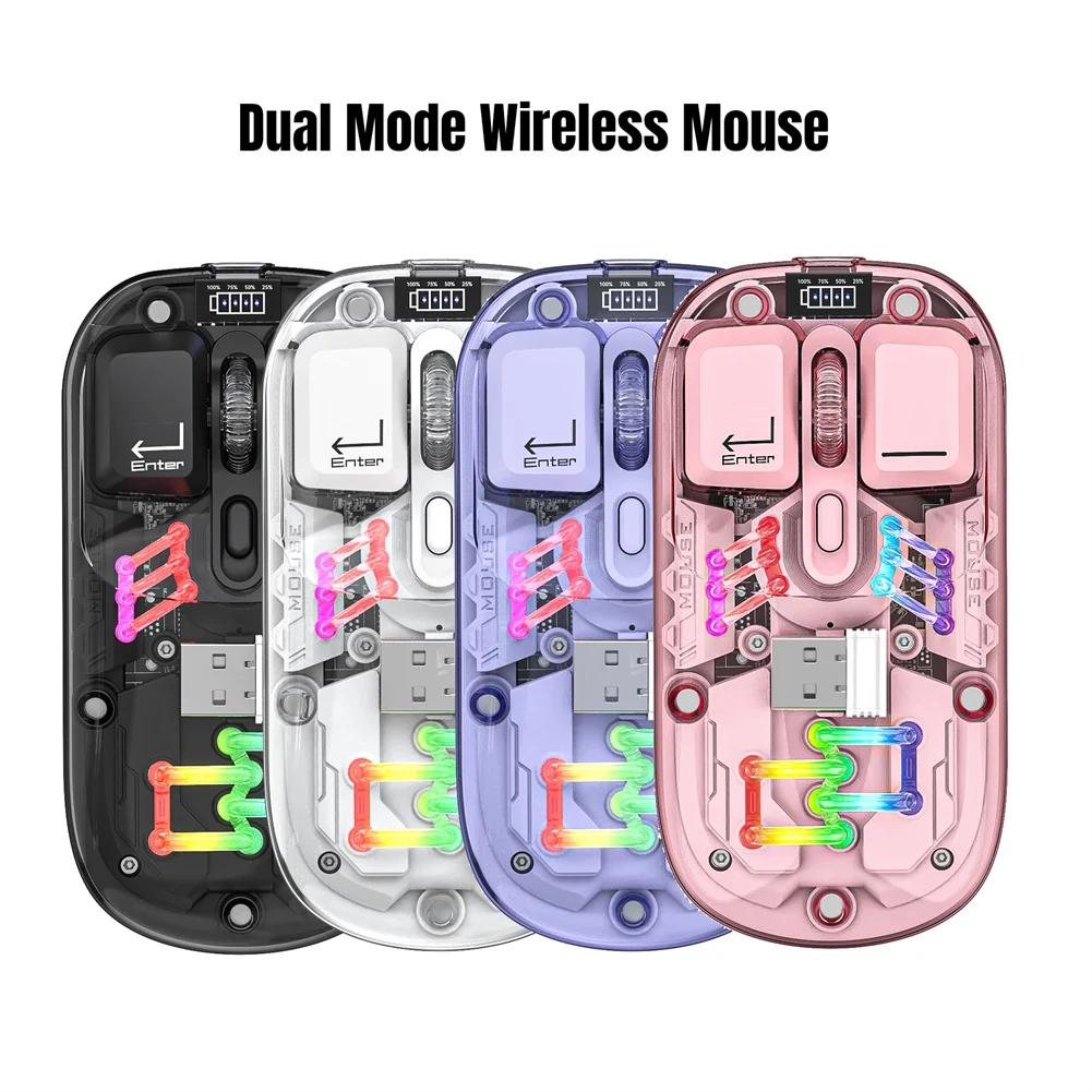 

Wireless Gaming Mouse 1600 DPI 11 Lighting Modes Gamer Mouse With 400mAh Rechargeable Battery For Laptop PC Notebook