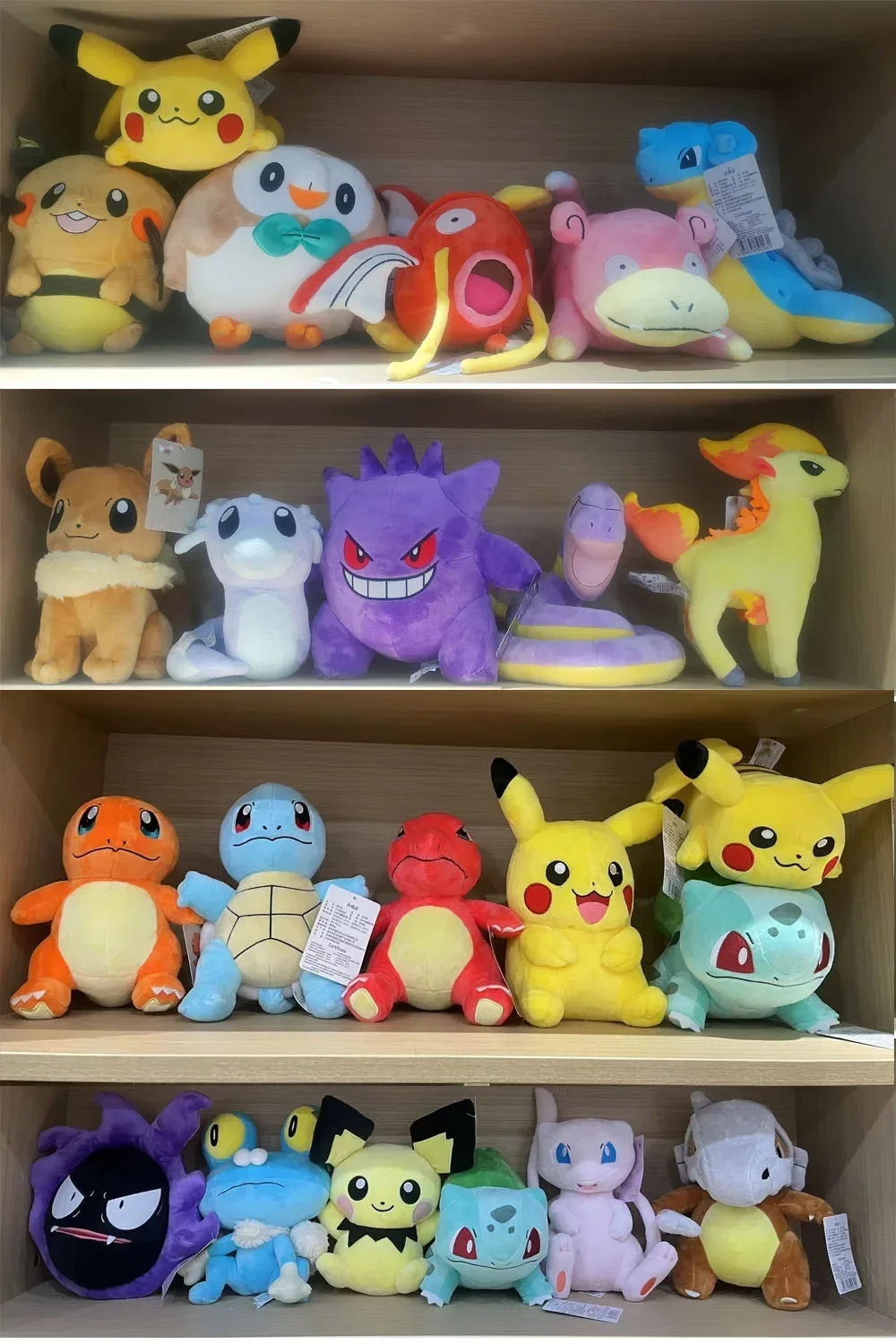 25Cm Pokemon Gengar Pluche Pikachu Anime Speelgoed Schattige Bulbasaur Squirtle Charmander Psymander Gevulde Anime Figuur Gevulde Poppen Cadeau