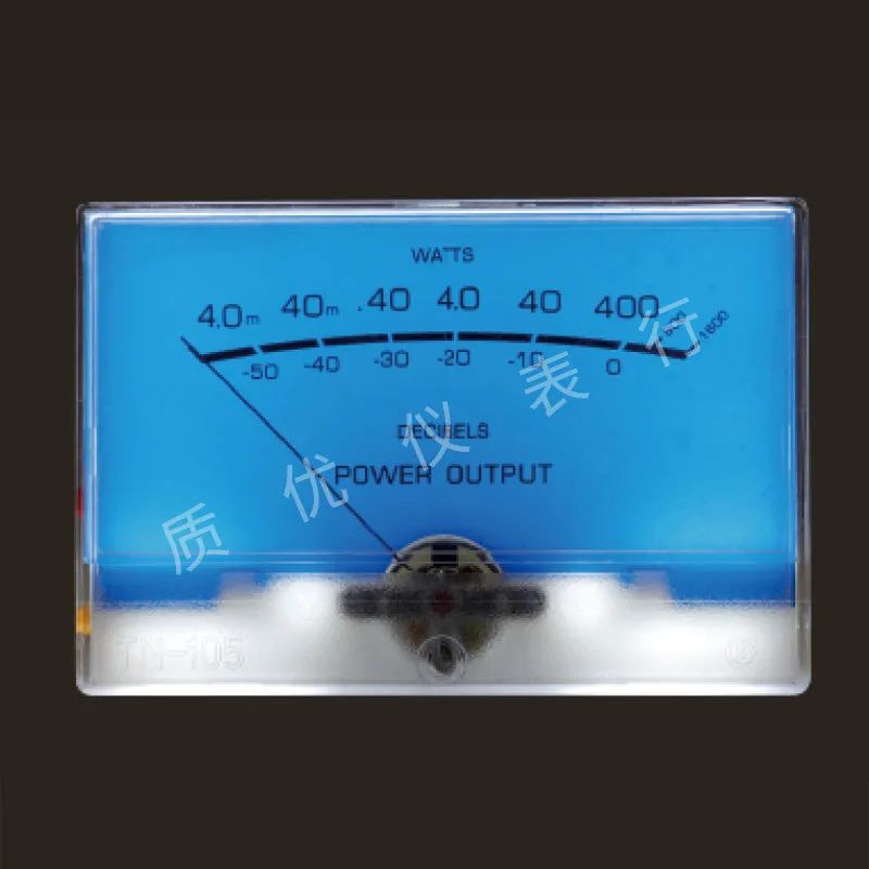 VU level meter TN-105 bile machine power amplifier head front stage McIntosh lake blue high precision DB audio - view 3