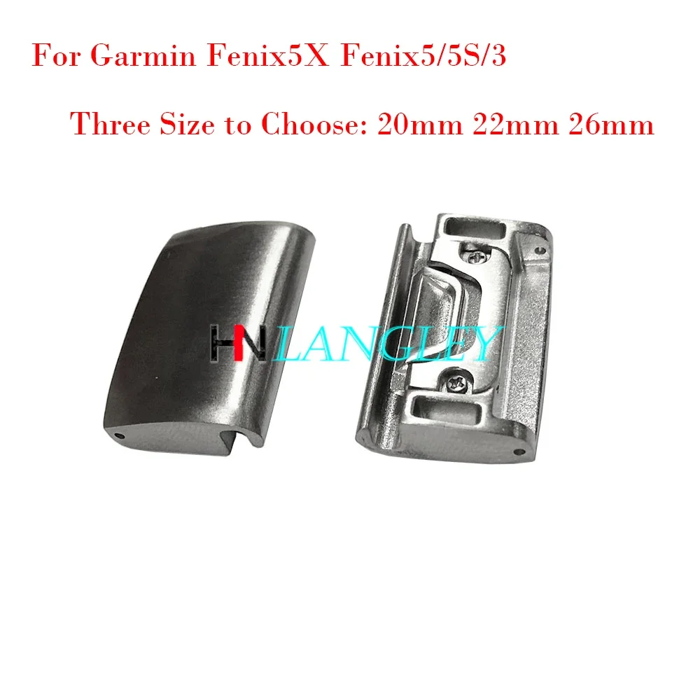 20/22/26 mm Quick-Fit Metal Watch Band Adapter for Garmin Fenix 6X 5X Fenix 5 5S Fenix 3 All models Easy Fit Buckle Connector