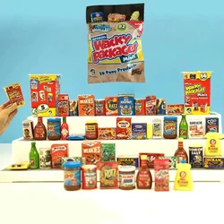 Wacky Packages Worlds Smallest Collect Miniature Mini Supermarket Beverage Bottle Snacks Food Micro Model Blind Bags Kids Gifts