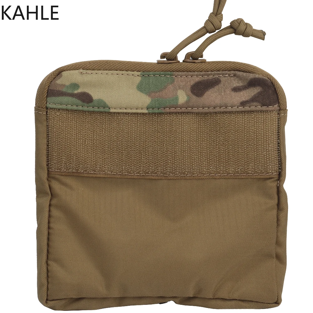 Kahle Zipper Bag DOPE Front Flap Kangroo Insert Half Pocket Nylon For FCPC V5 Plate Carrier Tactical Hunting Vest Chest Rig