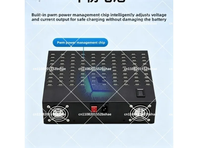 100-Port USB Smart Charger for Mobile Game, Multi-Device Compatibility Charging Station