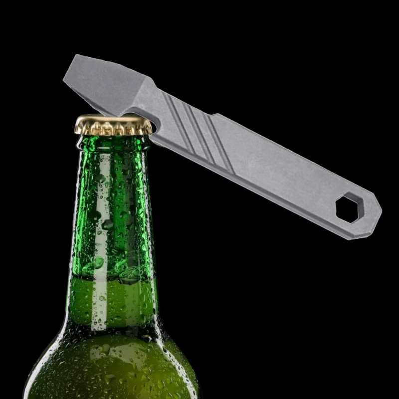 Titaniumlegering Koevoeten Flesopener Inbussleutel Outdoor Survival Tools