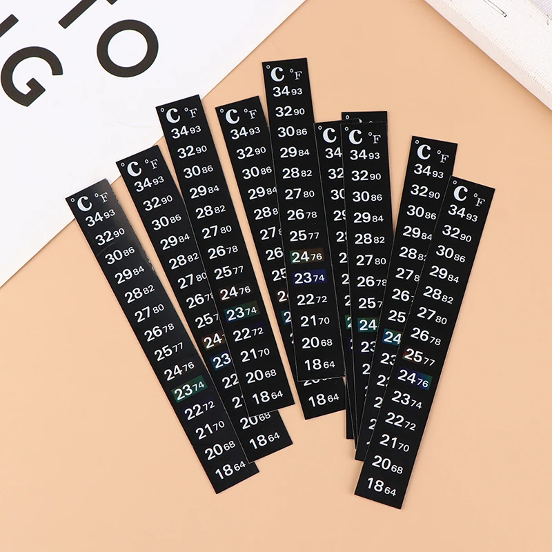 New 5pcs Stick-on Digital Aquarium Fish Tank Fridge Thermometer Sticker Measurement Stickers Temperature Control Tools Products