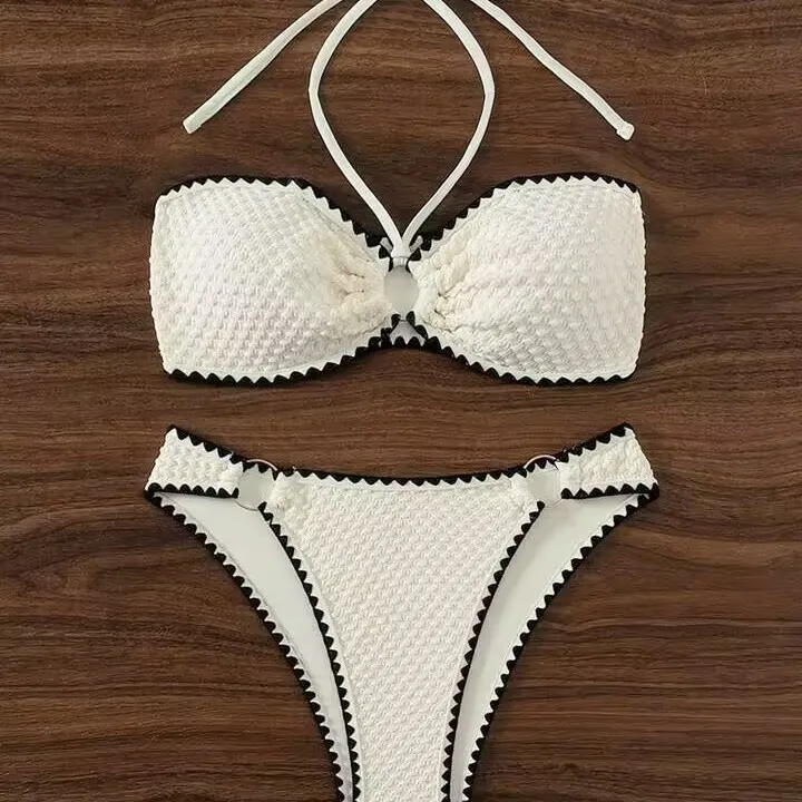 Shell Neck Sling Bikini  Swimming Suit for Women Tankini Swimwear Swimming Suit for Women 2 Pieces  Купальник Girls Swimwear