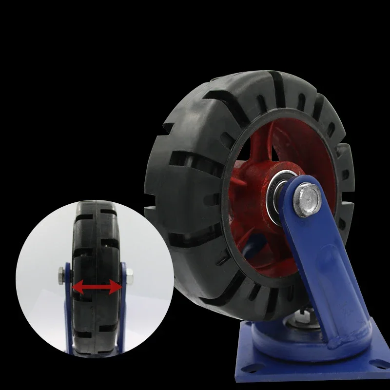 Silent Universal Wheel with High Load-bearing and Brake Movable Base