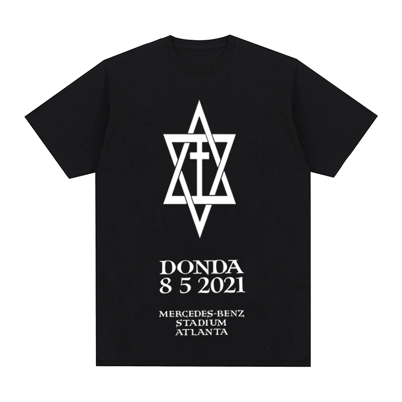 Kanye West donda black party o neck t-shirt 100% Combed Cotton Men T shirt New TEE TSHIRT Womens tops