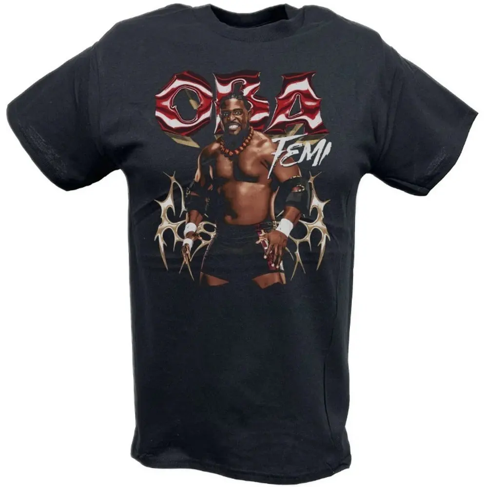 2025 VENDA QUENTE CAMISAS Oba Femi Pose Camiseta 00009782 # Uma camiseta esportiva de luta livre famoso fãs roupas masculinas streetwear