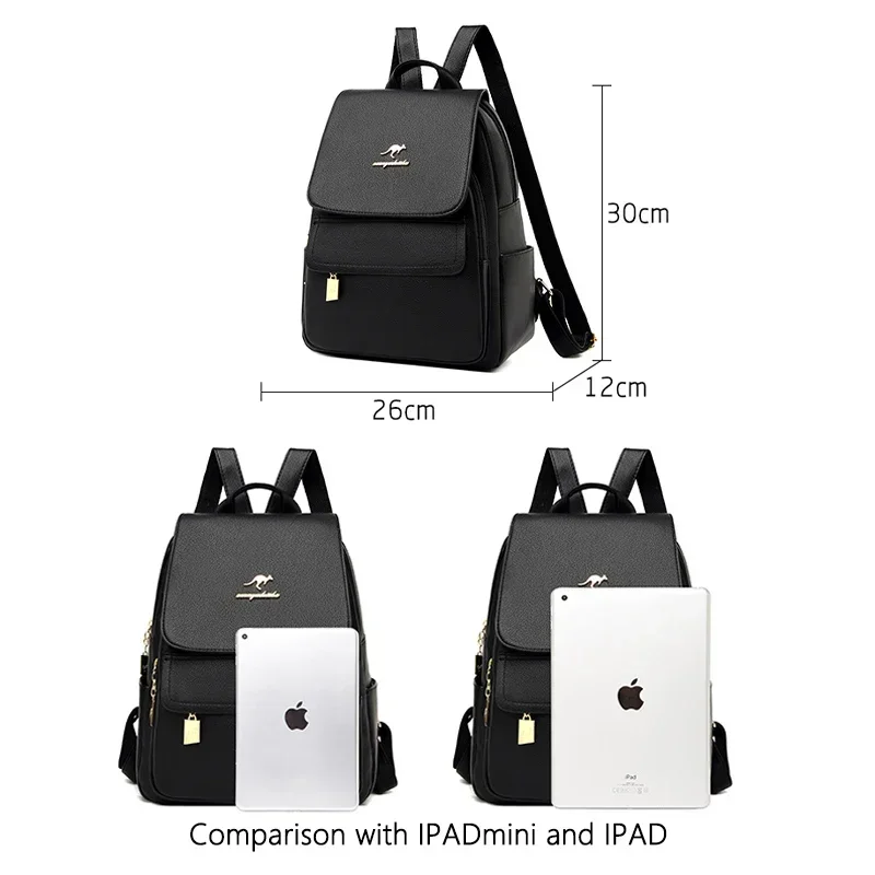 High Quality Designer Backpack 2024 Fashion Women Cow Leather Backpack Large Capacity School Bags for Girl Large Travel Backpack