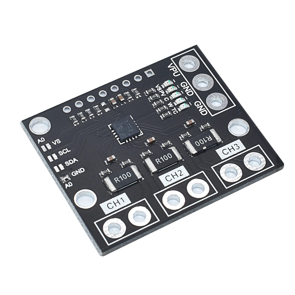 INA3221 Triple-Channel Module, High-Side Measurement, Shunt and Bus Voltage Monitor with I 2C- and SMBUS-Compatible Interface