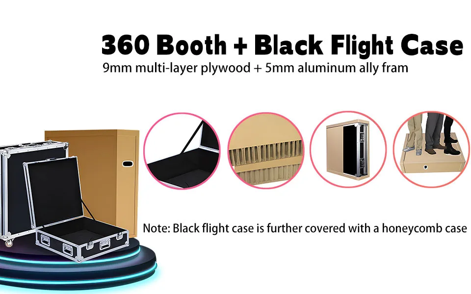 360度フォトブースマシン 100cm 80cm フォトブース 360ブース