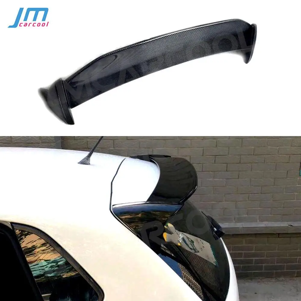 

JMCARCOOL Carbon Fiber Car Rear Roof Spoiler Windshield Lip Wings Spoiler For Volkswagen VW Polo 2014-2018 FRP ABS Car Styling