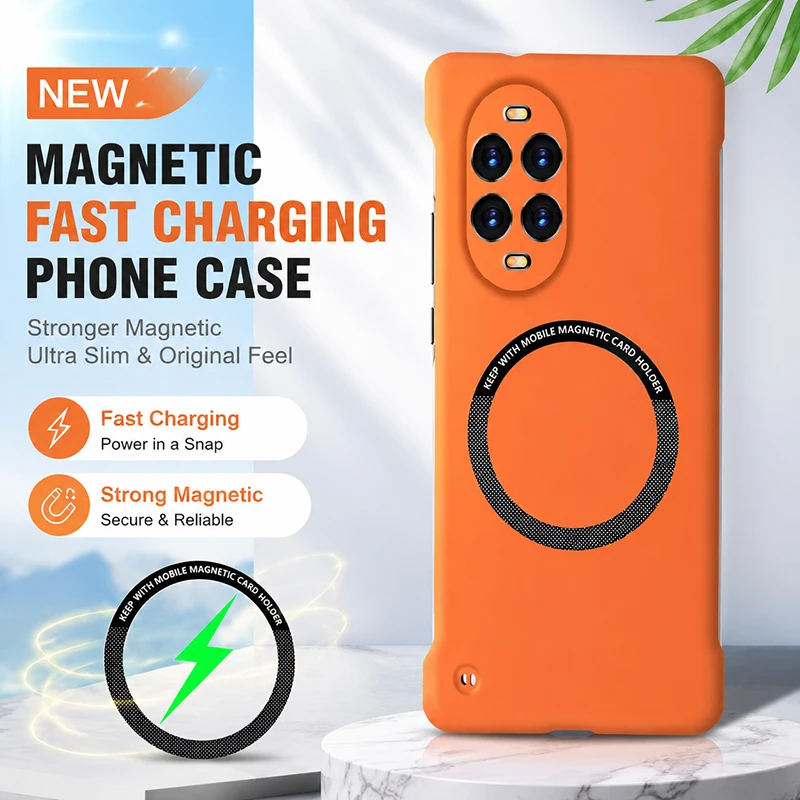 Luxury No Border Ultrathin Phone Case for Huawei Nova13 Nova 13 Pro 13i 13Pro Hard PC Magnetic Lightweight Borderless Back Cover
