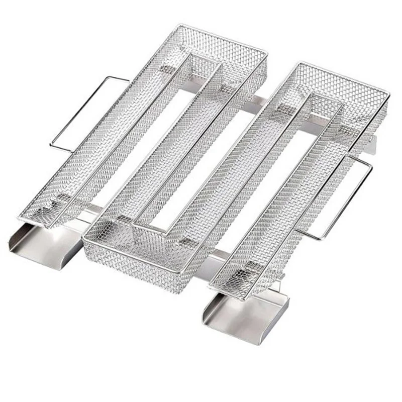 SHGO-Voor Kaas, Vis Voor BBQ Grill Compatibel Voor Kaas, Vis Grill Koken Tool-Pellet Roker Lade Doos 8.9 X 6.9 Inch Accesso