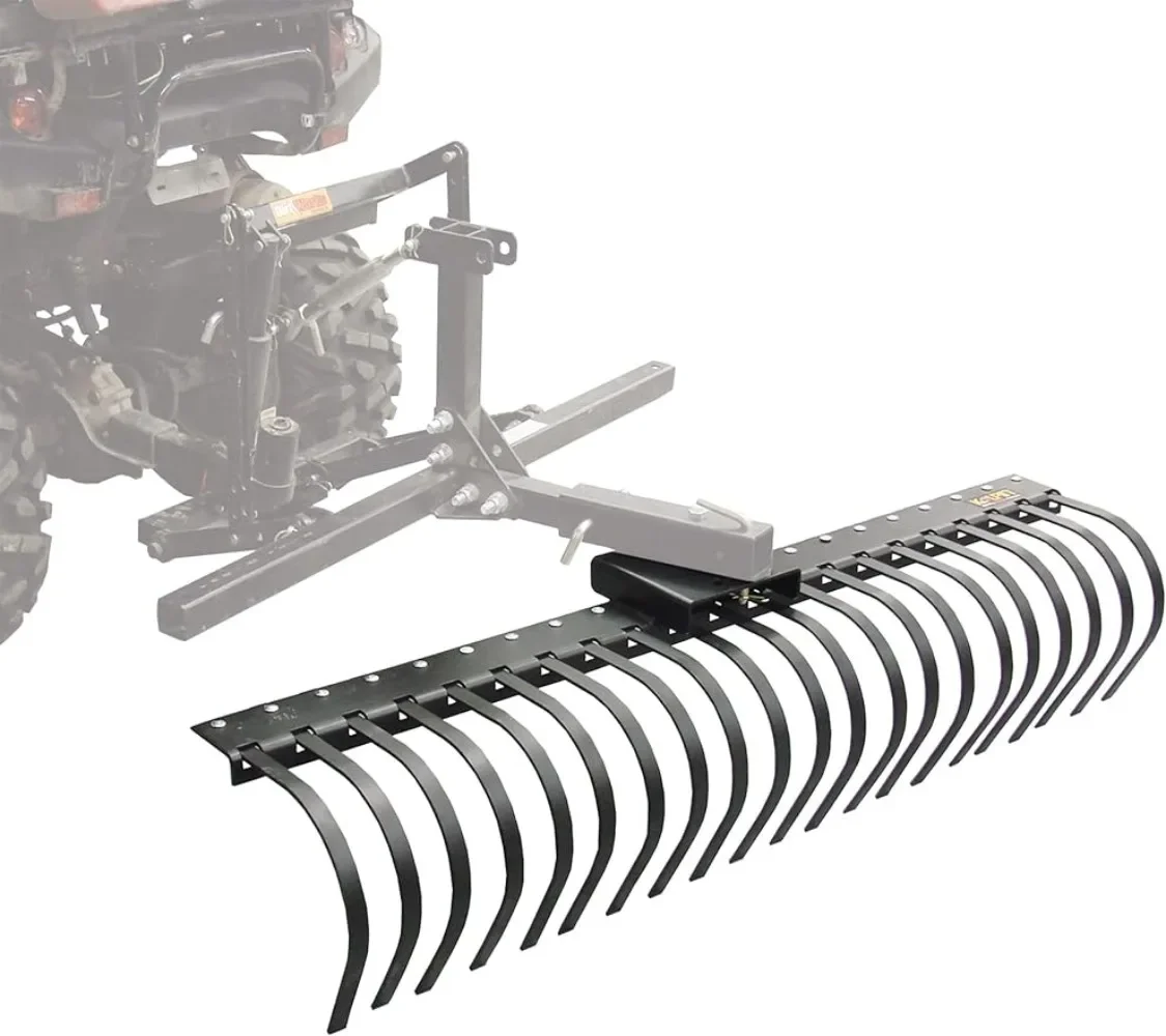 60-Inch Landscape Rake - LSR60, Black Clear Trails, Groom Horse Corrals, Rake The Beach or Maintain Your Gravel Driveaway